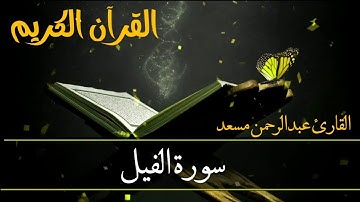 تلاوة من سورة الفيل  __ ژێرنوسی کوردی| عبدالرحمن مسعد | Abdulrahman Mosad