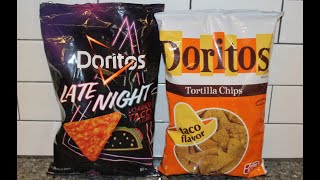 Taco Doritos Blind Taste Test: Late Night Loaded Taco vs Taco Flavor Review
