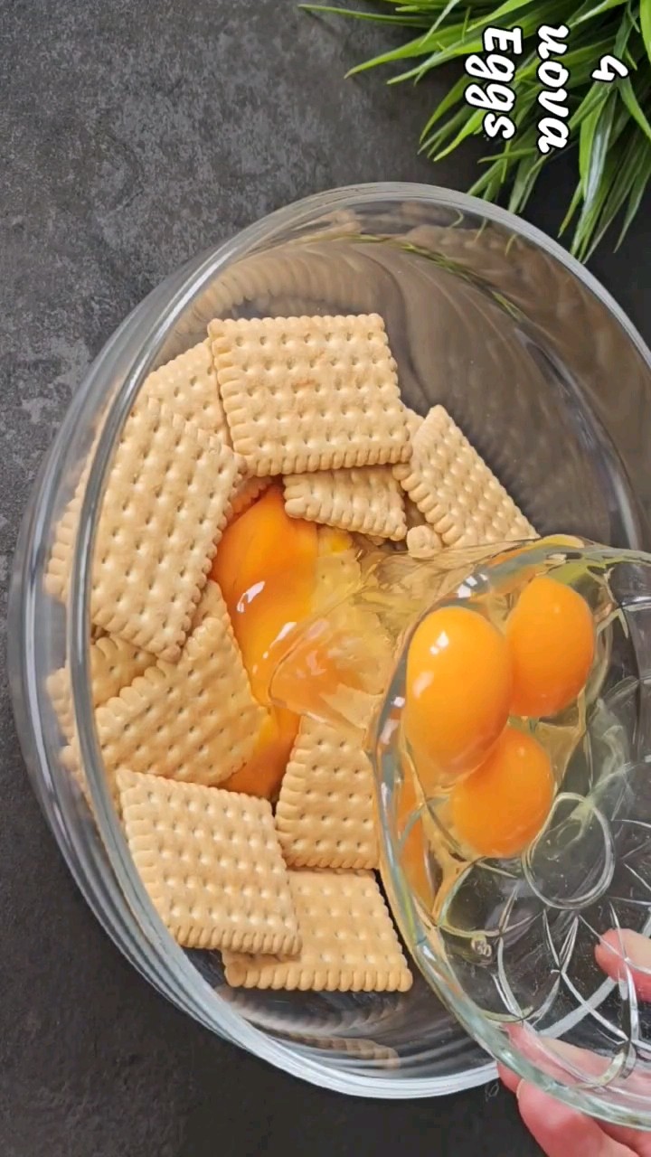 Ho aggiunto le uova ai biscotti! Mio marito è scioccato dal risultato.  #tasty #recipe #desset
