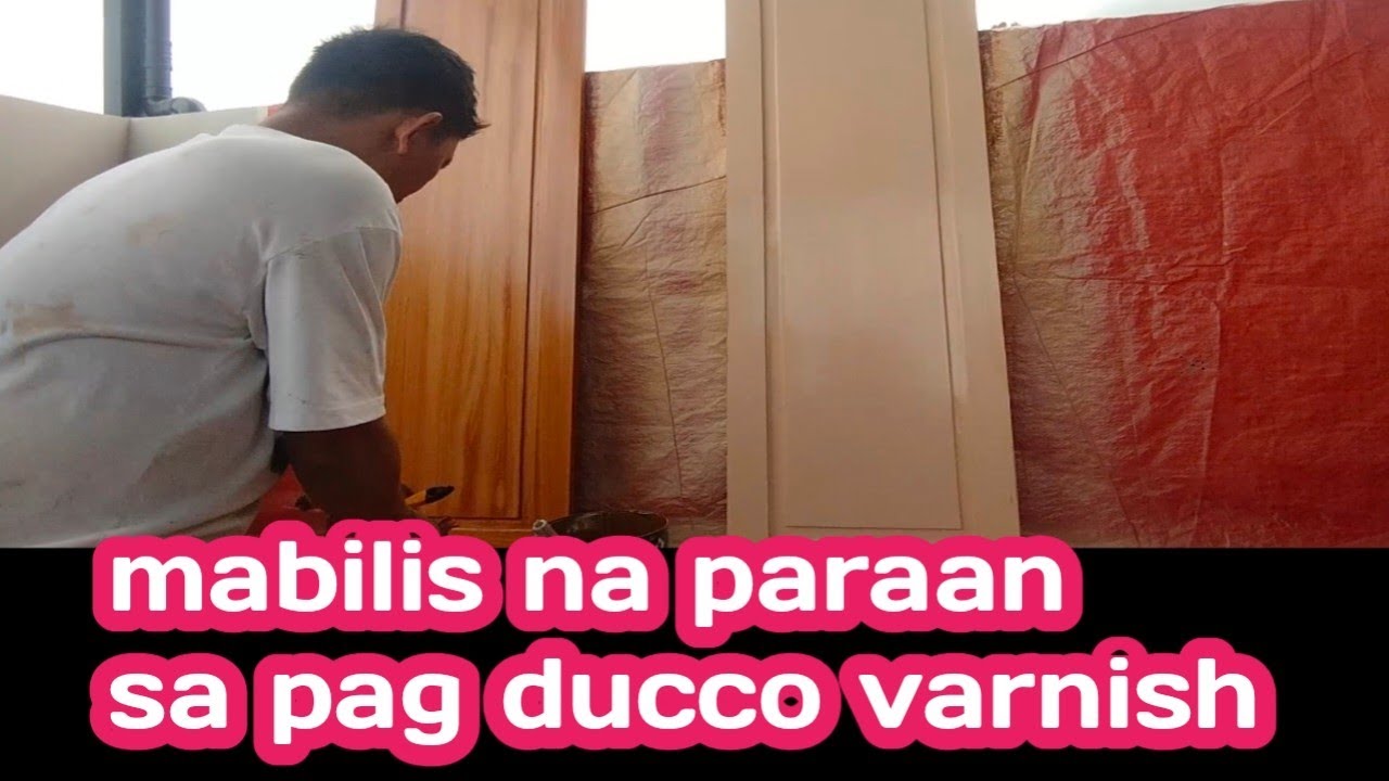 pinaka mabilis na paraan sa pag ducco varnish hindi mona kailangan mag masilya maple color