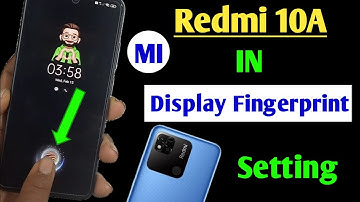 redmi 10a in display fingerprint setting / redmi 10a mein in display fingerprint lock Kaise lagaen