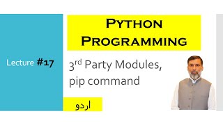 Lec #17: 3rd Party Modules in Python