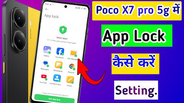 Poco x7 pro 5g me App lock kaise lagaye // how to app lock in poco x7 pro 5g me setting//app lock