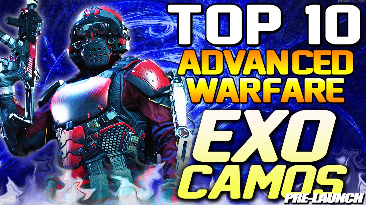 Top 10 Advanced Warfare "EXO CAMOS" PreLaunch (Top 10 Top Ten
