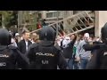 C1 Real Madrid - Legia Warsaw Cortege trouble with police and away sector