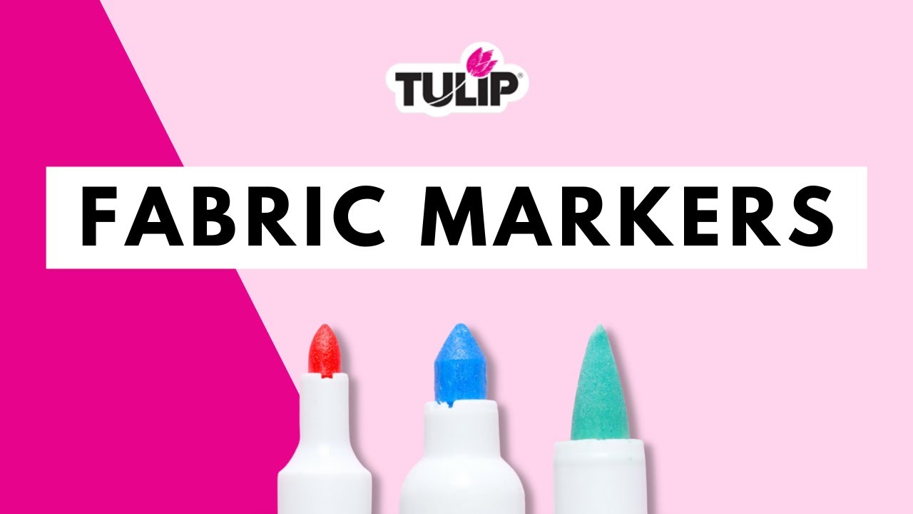 Choose Tulip Fabric Markers for Bold, Instant Color! 