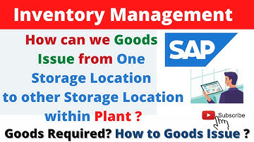 How can we transfer Goods from One Storage Location to another Storage Location within Plant .#SAPMM