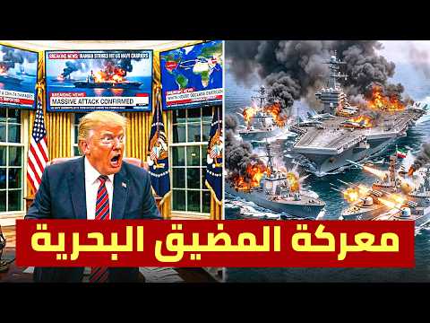 معركة المضيق تبتلع المدمرات الامريكية .. وترامب يعترف بالسقوط في الفخ الإيراني