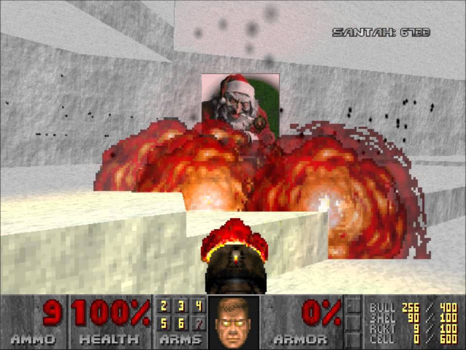 Crappy Doom WADs - sworkshp.wad (Santa's Workshop) [With Bonus at the End!]