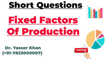 Fixed Factors Of Production