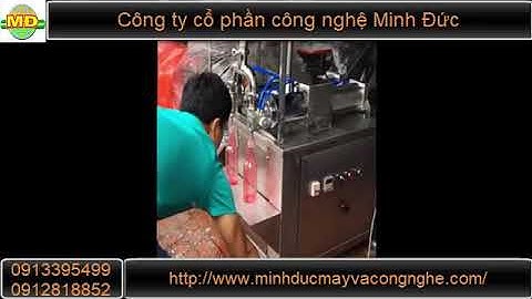 Máy chiết rót dung dịch 2 vòi tự động chính xác