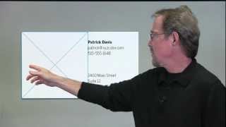 How to design a business card fast
