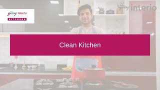 Clean Kitchen Godrej Interio Kitchen Nepal