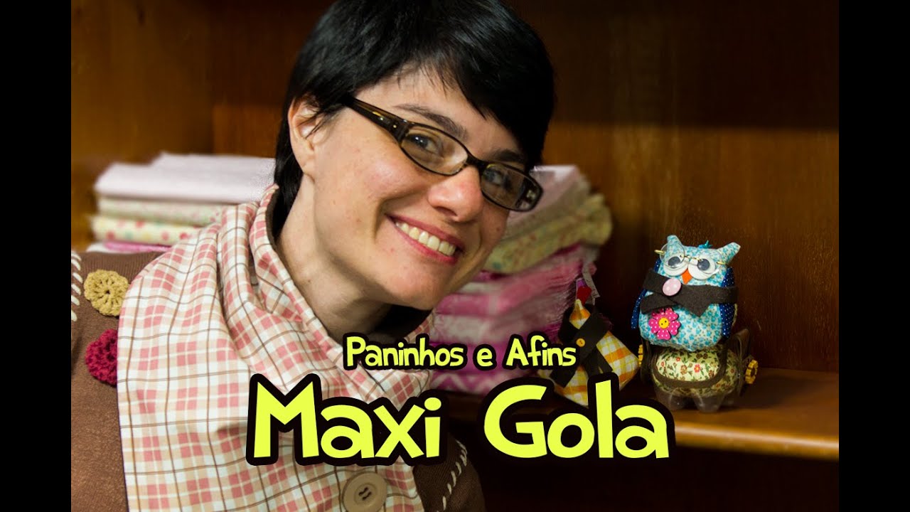 Passo a Passo - Maxi Gola - Paninhos e Afins - Lê Rey