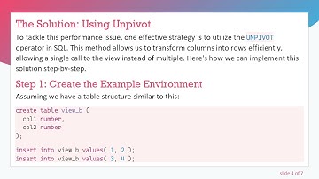 Optimizing SQL Queries: Avoiding Union Selects for Efficient Data Retrieval