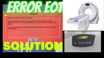 Error E01 | How to solve error E01 in CT Scan GE Revolution Machine @ctscanandmri @ctscan2801