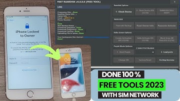 IPHONE 6 6S 7 7S 8.. bypass passcode, Icloud with Free tools without jailbreak IOS 15xx