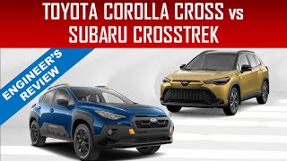 TOYOTA COROLLA CROSS vs SUBARU CROSSTREK - WHICH ONE IS BETTER? - ENGINEER'S REVIEW