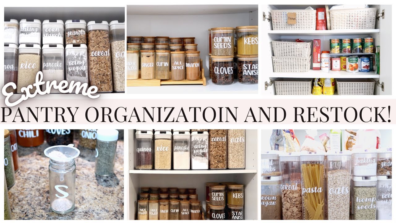 ULTIMATE PANTRY ORGANIZATION  Satisfying Clean and Pantry Restock  Organizing on a Budget 
