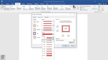 How to add a page border in  Word 2016