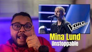Brazilian reacts to Mina Lund – Unstoppable | Knockouts | The Voice Norge 2019