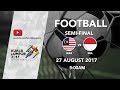 Football ⚽ Men's Semi-Final: Malaysia 🇲🇾 vs 🇮🇩 Indonesia | 29th SEA Games 2017