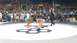 155 lbs JR Girls 7th Place Match - USMC Junior Nationals | Matilda Hruby vs Skylar Slade