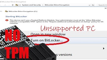 How to Turn on BitLocker Without a TPM | UNSUPPORTED COMPUTER
