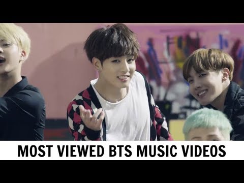 TOP 30 Most Viewed BTS Music Videos  February 2018