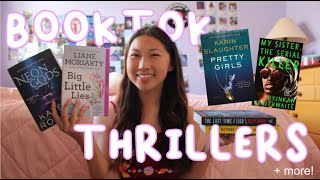 RATING BOOKTOK THRILLERS | pretty girls, riley sager, neon gods + more!