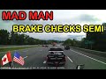 A Day in The Life of an American Truck Driver - Road Rage, Brake Check, Car Crash, Instant Karma USA