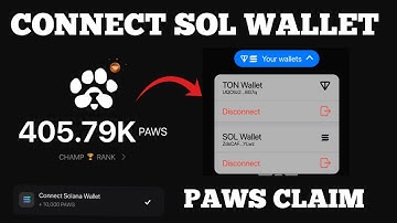PAWS AIRDROP CLAIM - Connect Your Solana Wallet | How To Connect Phantom Wallet On PAWS