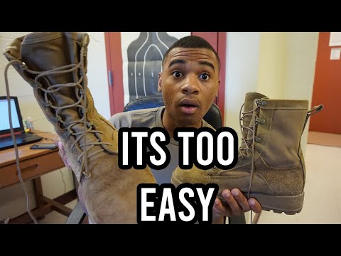 HOW TO TIE YOUR MILITARY BOOTS  ARMY 2019/2020