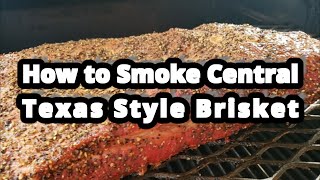 How to Smoke Central Texas Style Brisket on a Yoder YS640 Pellet Grill