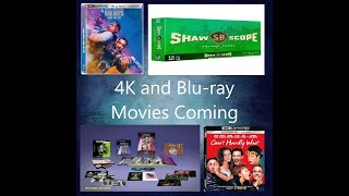 4K and Blu-ray Movies Coming