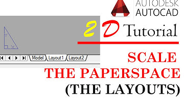 AutoCAD Basic Tutorial: Scale the Paper Space
