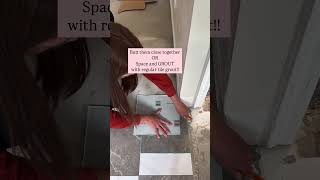 Celebrity GROUTABLE peel and stick vinyl!!! Yes! It exists! You could totally install this vinyl tile butted Wealth