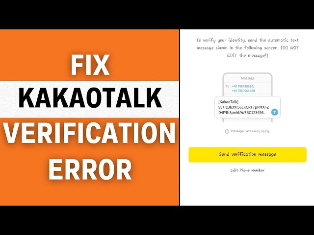 KakaoTalk Verification Code Cannot be Sent to This Number Fix (2024) class=