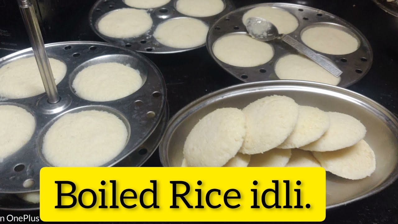 Healthy, Soft, fluffy Boiled Rice Idli.