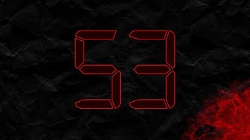 Countdown from 53 to 0 in RED