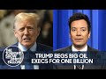 Trump begs big oil executives for 1 billion doesnt know what ambidextrous means  tonight show