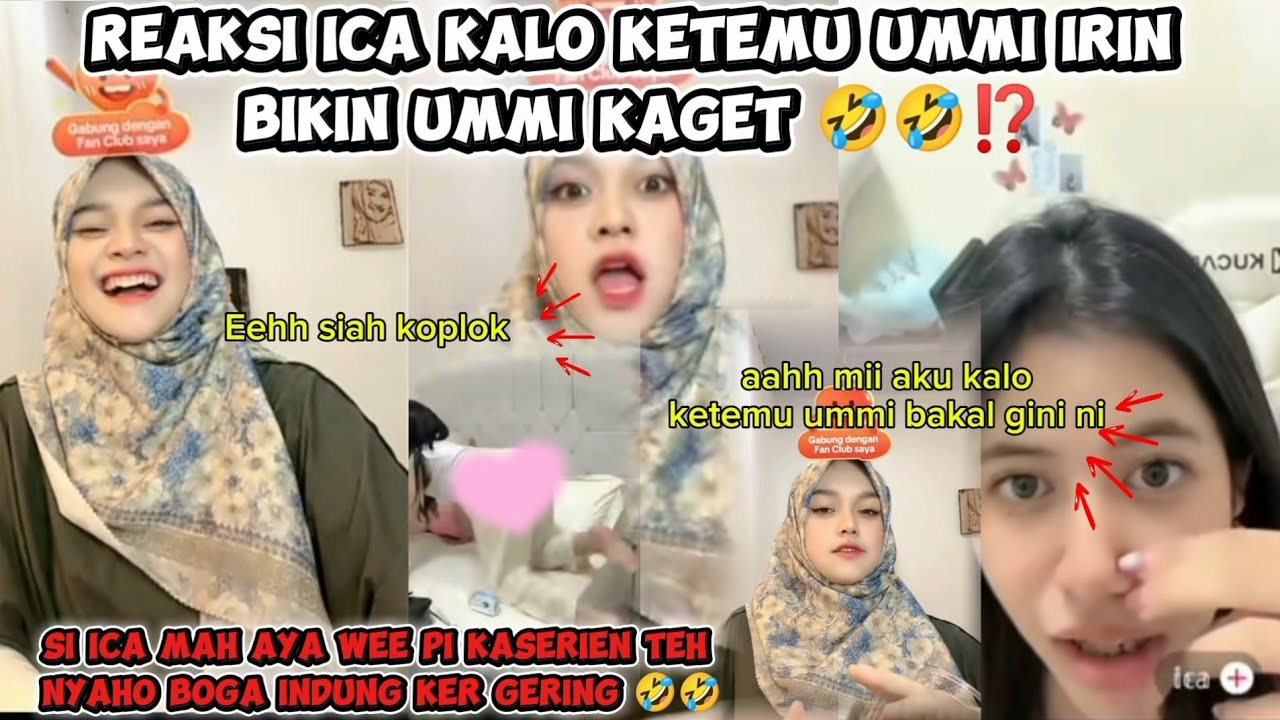 Ririn D'Aryanti dibuat kaget dengan tingkah Ica | Eeh siah koplok 🤣⁉️