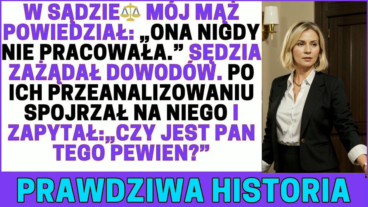 Siedziałam w sądzie, gdy adwokat mojego męża powiedział głośno: „Ona nigdy nie pracowała. Była tylko wygodną gospodynią domową." Po 24 latach, w których gotowałam, sprzątałam, wychowywałam dzieci,...