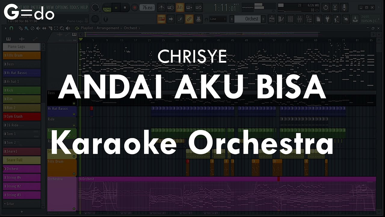 Andai Aku bisa G=do (Male Lower) (Remembering Chrisye) | Karaoke ...