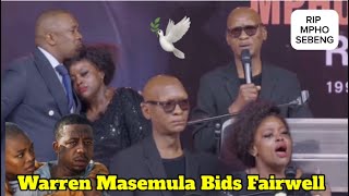 Warren Masemola Emotional Tribute |Mpho Sebeng Funeral