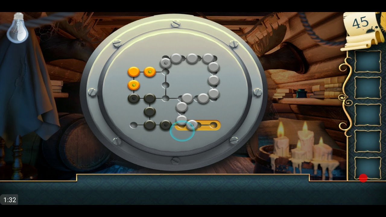 MANSION OF PUZZLES ESCAPE LEVEL 45 ATTIC ROOM WALKTHROUGH