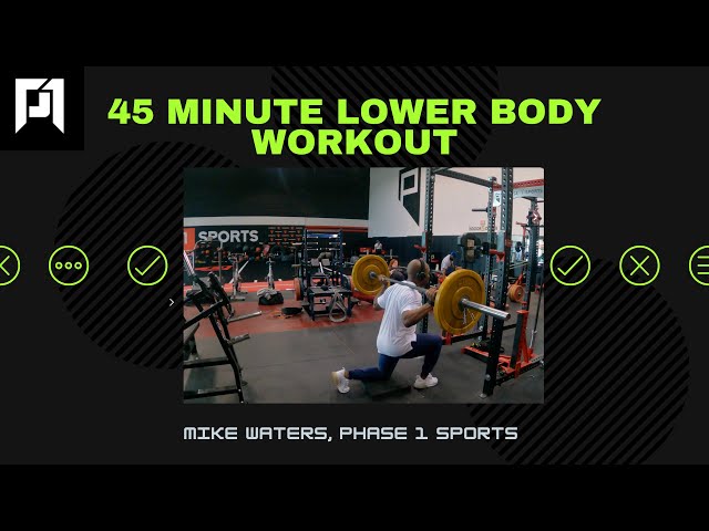 45 Minute  Lower Body Workout | Beginner | Athlete | Adult