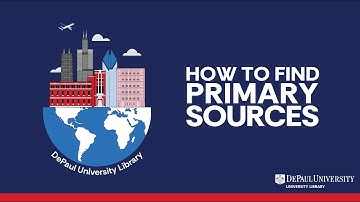 How to Find Primary Sources
