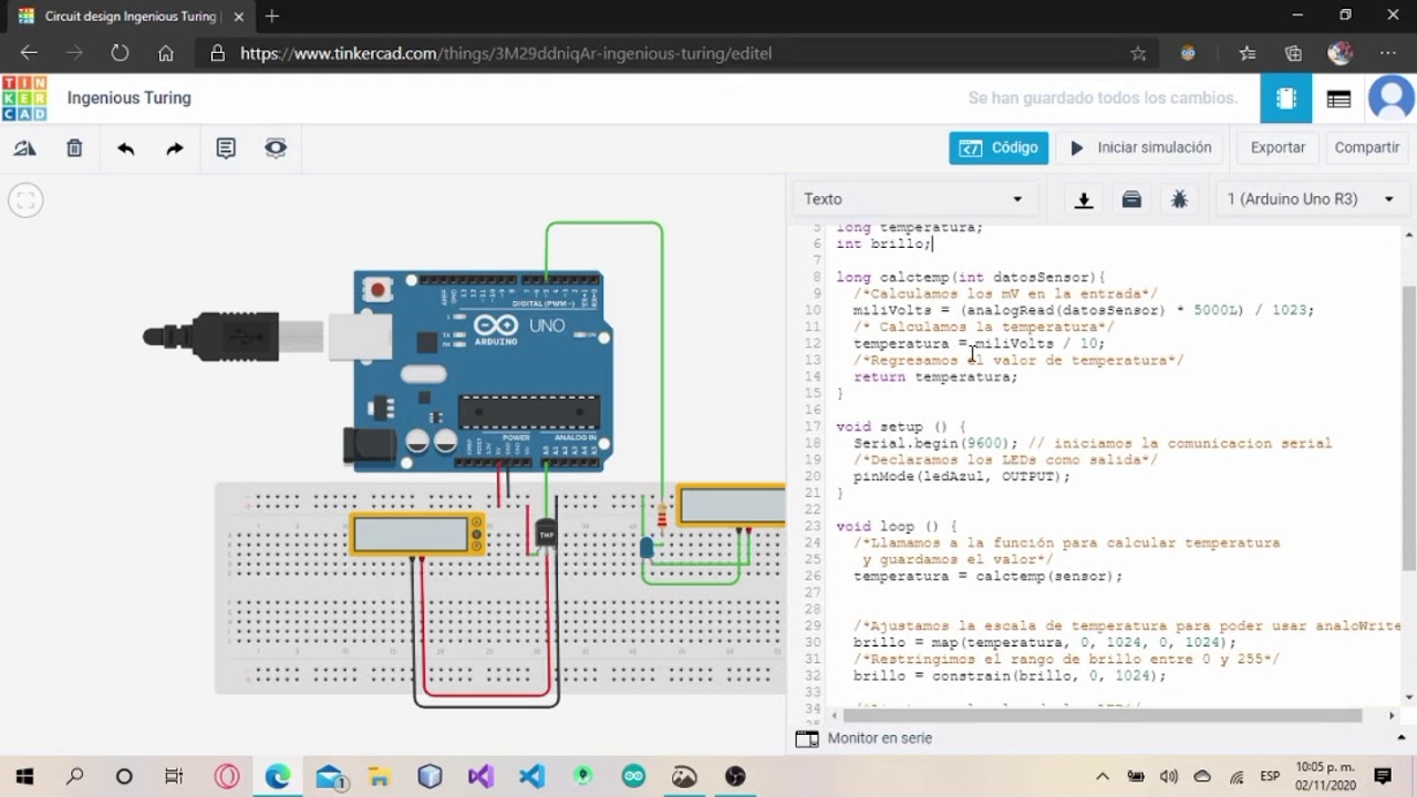 PWM en Arduino-Intensidad de un LED - YouTube