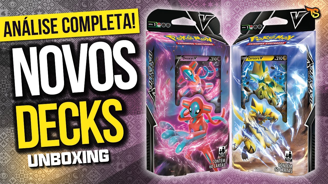 Cards Pokémon Batalha V Zeraora e Deoxys - Copag